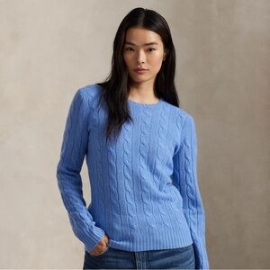 The Iconic Cable-Knit Cashmere Sweater Polo by Ralph Lauren